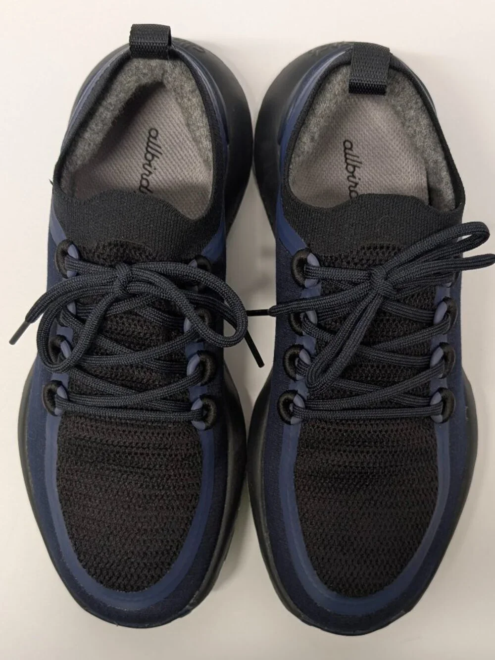 Allbirds Trail Runners SWT Sneakers in Navy Blue/Natural Black - NWOT